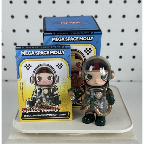 MEGA SPACE MOLLY 100% Series 4 Christmas 2024 Green (Special)
