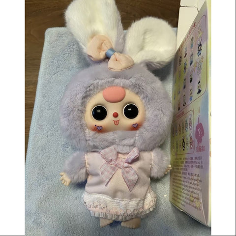 Baby Three Macaron Cute Bunny Plush Series Purple bunny