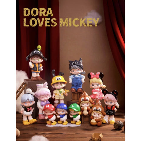 Disney DORA Loves Mickey Series Whole Set Opened