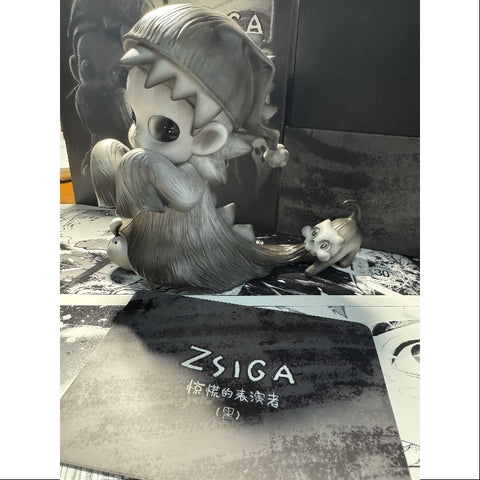 Zsiga Scared Performer Black Figurine Art Toy 2024 Limited