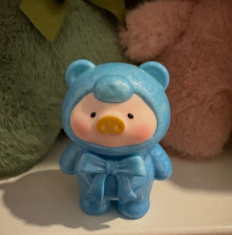 LuLu the Piggy Teddy Mini Ore Collection Blind Bag Series: Larimar (SR 1/20) (Confirmed Style)