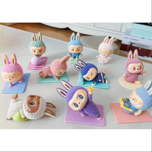 肌触りがいい Whole Series Yoga Lazy Monsters The Labubu Set TOYSEZ – Opened その他