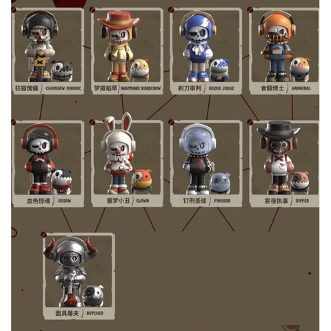 MR.BONE Mini 3.0 The Wicked Union Blind Box Series: Whole Set (Opened Box)