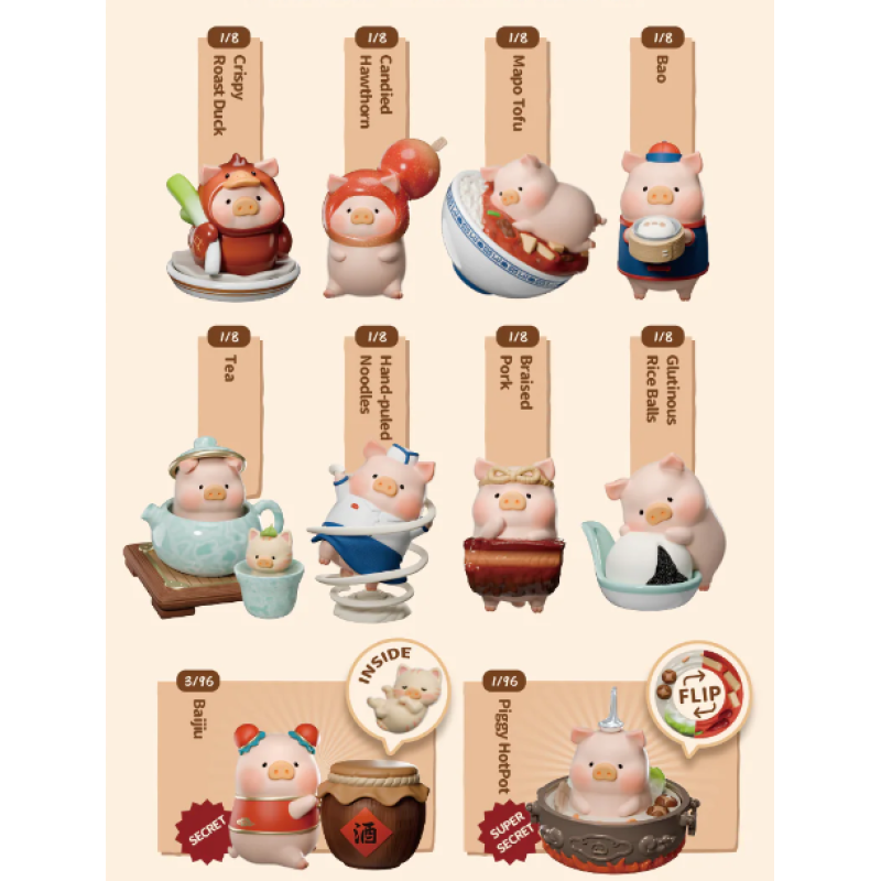 LuLu the Piggy Lu's Table Small Restaurant Blind Box Series: Whole Set (Brand New With Plastic)