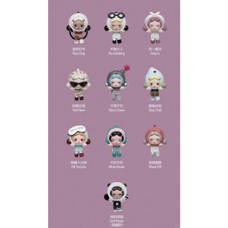 Skullpanda Off Mode Pop Attach Bilnd Box Series: Whole Set (Brand New With Plastic)