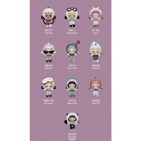 Skullpanda Off Mode Pop Attach Bilnd Box Series: Whole Set (Brand New With Plastic)