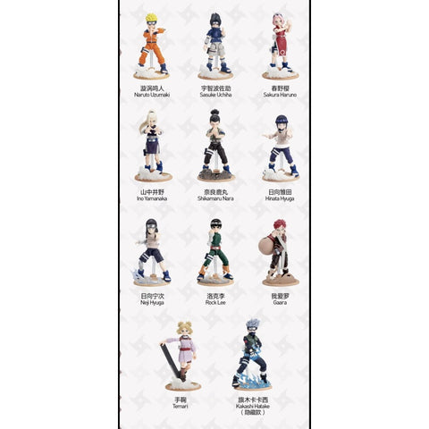 Naruto Chunin NAME Exam Arc Action Figure Blind Box Series: Whole Set (Brand New With Plastic)
