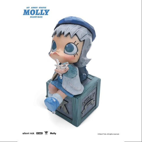 MOLLY x Silent Trick Molly 1st Anniversary Statue Silent Blue 2024 LIMITED