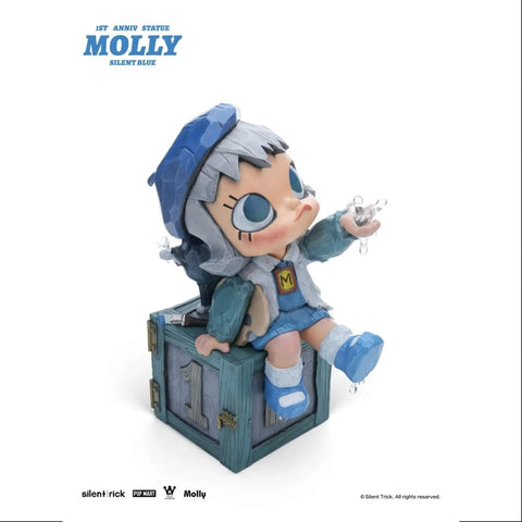 MOLLY x Silent Trick Molly 1st Anniversary Statue Silent Blue 2024 LIMITED