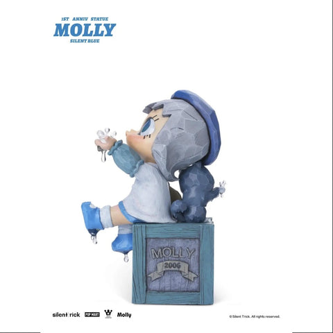 MOLLY x Silent Trick Molly 1st Anniversary Statue Silent Blue 2024 LIMITED