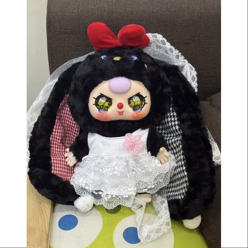 Baby Three 400% V2 Plush Doll Series Big Secret Bunny Bride (1/120)