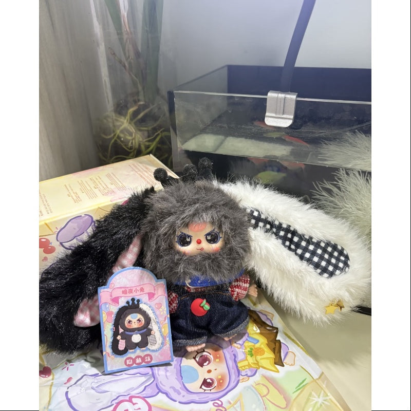 Baby Three Rabbit Miniature Bunny Plush Pendant Series Secret Night Bunny (1/144)