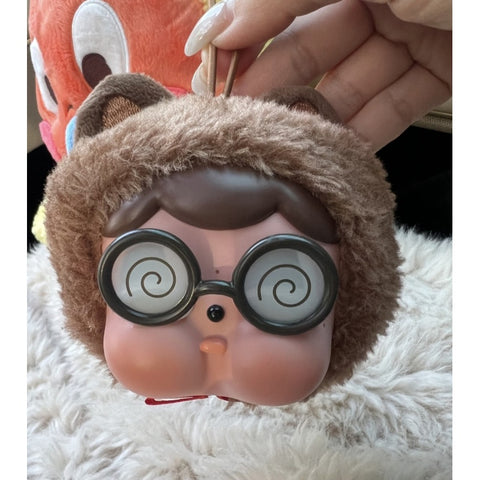 Crybaby Sad Zoo Day Vinyl Plush Pendant Blind Ball Series: The Nerdy Raccoon (Confirmed Style)