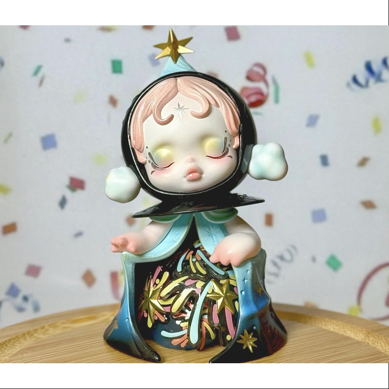 Skullpanda Celebrating the Moment Pop Mart 15th Anniversary Series Sparks in Bloom