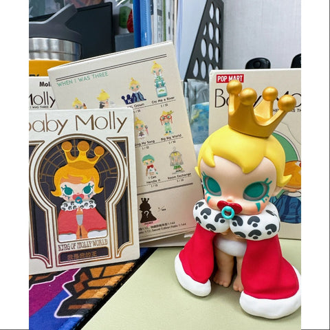 MOLLY Baby Molly When I was Three Series Secret King Of Molly World(1/144)