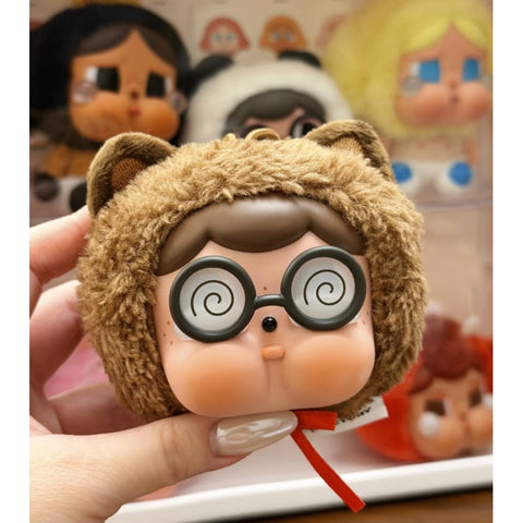 Crybaby Sad Zoo Day Vinyl Plush Pendant Blind Ball Series: The Nerdy Raccoon (Confirmed Style)
