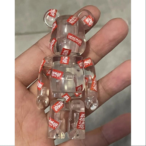 Bearbrick Series 39 PATTERN Clear 100%