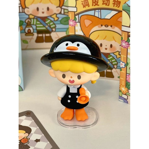 zZoton Naughty Animal City Series Penguin Guide (Surprise Model)