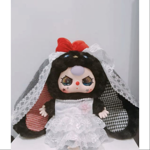 Baby Three 400% V2 Plush Doll Series Big Secret Bunny Bride (1/120)