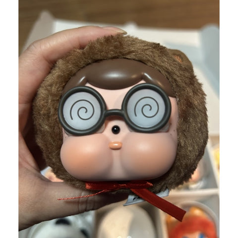 Crybaby Sad Zoo Day Vinyl Plush Pendant Blind Ball Series: The Nerdy Raccoon (Confirmed Style)
