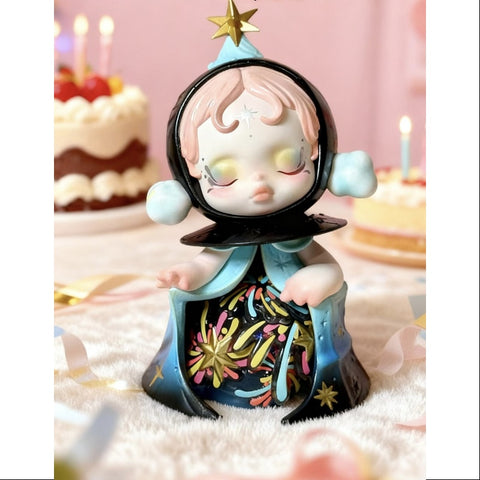 Skullpanda Celebrating the Moment Pop Mart 15th Anniversary Series Sparks in Bloom