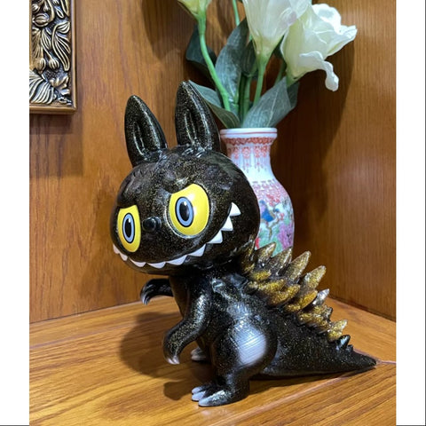 Labubu The Monsters Gojimomo Black Gold Flash LIMITED