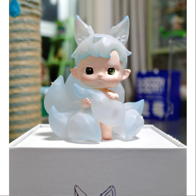 Hacipupu Nine Tailed Fox Blue Figurine Art Toy 2024 Limited