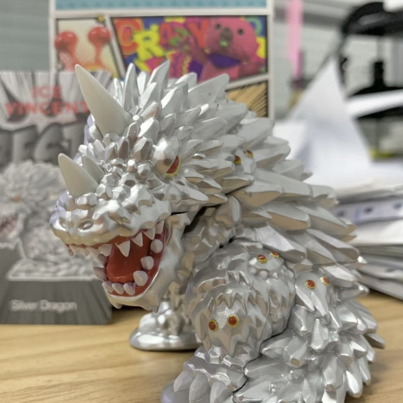 Vincent Instinctoy Shock Blind Box Series: Silver Dragon (Confirmed Style)