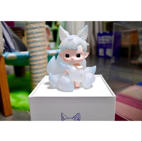 Hacipupu Nine Tailed Fox Blue Figurine Art Toy 2024 Limited