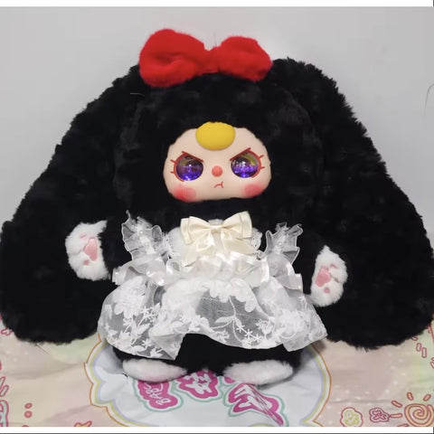 Baby Three 400% V4 Sweetie Baby Plush Series Secret Black Bunny (1/144)
