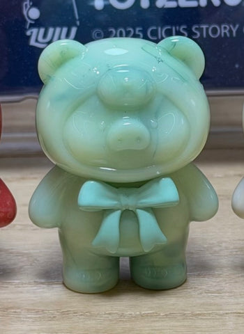 LuLu the Piggy Teddy Mini Ore Collection Blind Bag Series: Emerald (SR 1/20) (Confirmed Style)