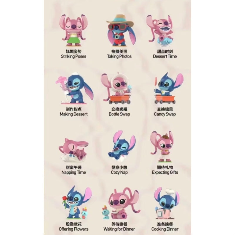 Disney Stitch on a Date Series Whole Set Opened