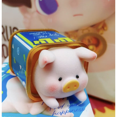 LuLu the Piggy Original Season 2 Blind Box Series: Piggy Can Blue and Gold (Secret, 2/228)