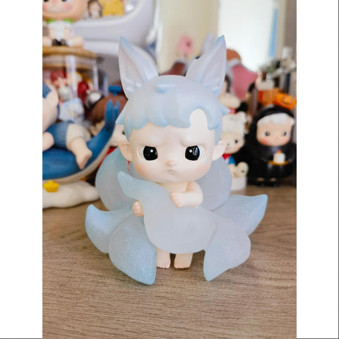 Hacipupu Nine Tailed Fox Blue Figurine Art Toy 2024 Limited