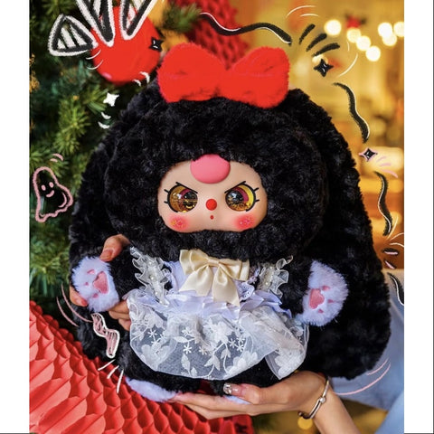 Baby Three 400% V4 Sweetie Baby Plush Series Secret Black Bunny (1/144)