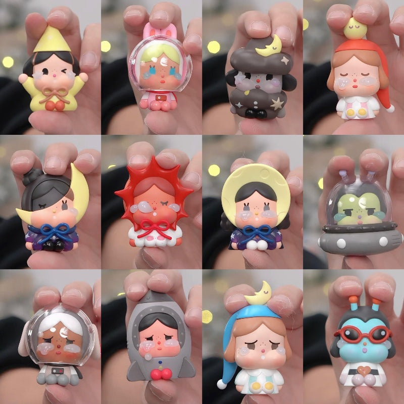 Crybaby Crying To The Moon Sitting Series Mini Whole Set Opened