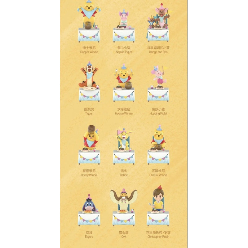 Winnie the Pooh Let's Party Blind Box Series: Whole Set (Opened Box)