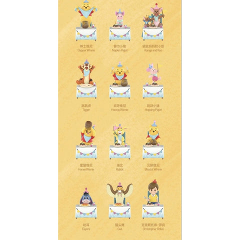 Winnie the Pooh Let's Party Blind Box Series: Whole Set (Opened Box)