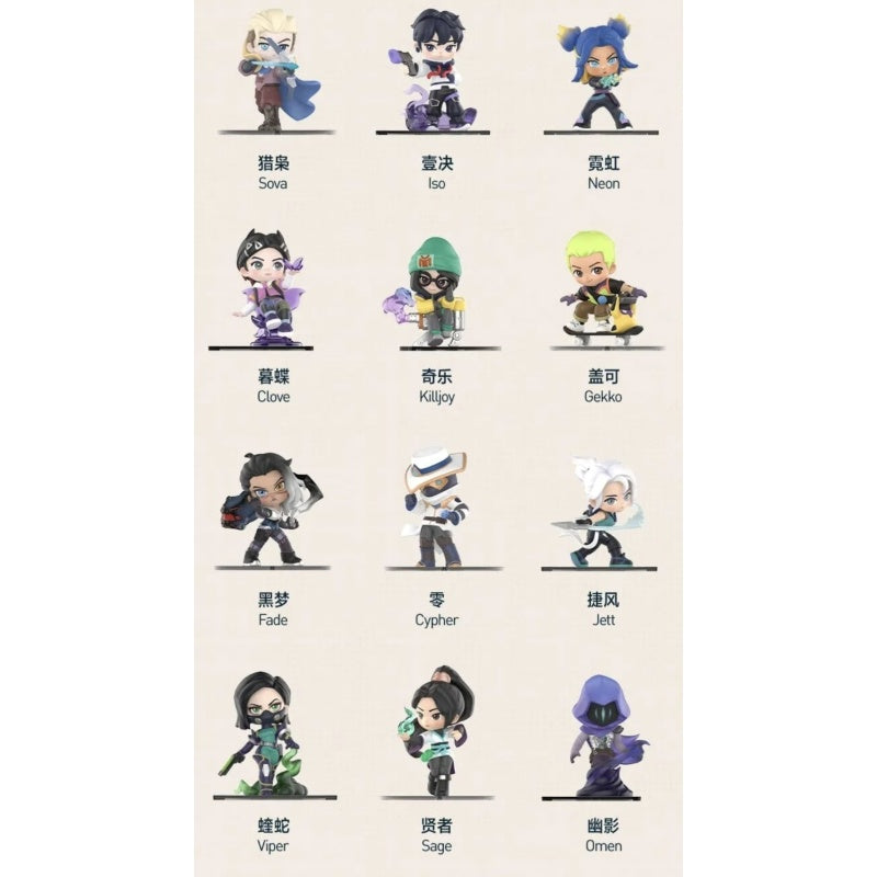 VALORANT Classic Agents Blind Box Series: Whole Set (Opened Box)