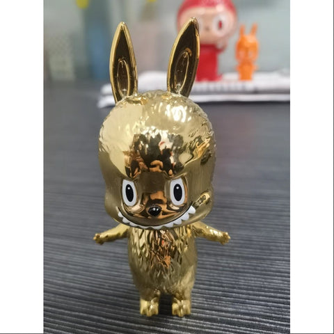 Labubu The Monsters Mini Labubu Goud HOW2WORK 20th Anniversary LIMITED