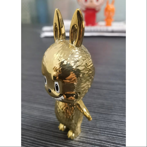 Labubu The Monsters Mini Labubu Goud HOW2WORK 20th Anniversary LIMITED