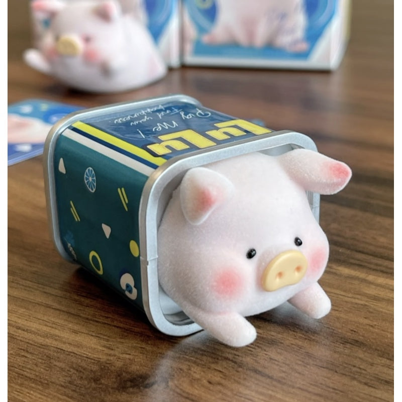 LuLu the Piggy Original Season 2 Blind Box Series: Piggy Can Blue and Silver (Secret, 2/228)