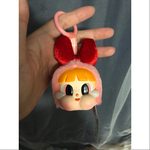 Crybaby Powerpuff Girls vinyl face pendant keychain Series Blossom