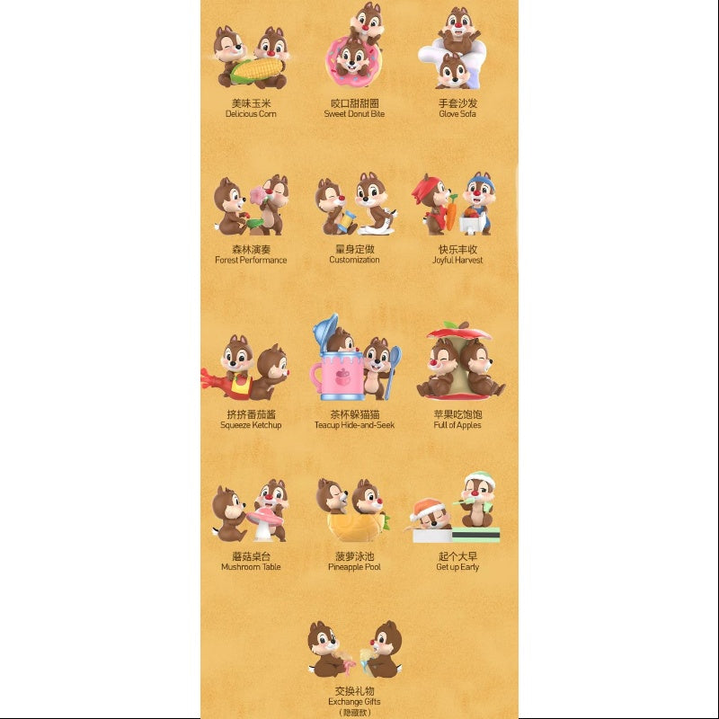 Disney Chip 'N' Dale Fun-loving Brothers Series Whole Set Brand New With Plastic