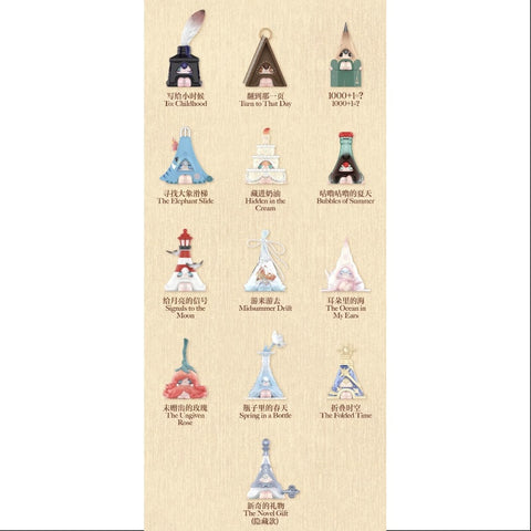 1001MOONS Where's the Elephant Slide Series Whole Set Brand New With Plastic