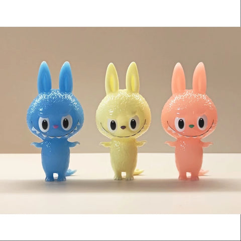 Labubu The Monsters Mini Zimomo Cone & Axis & Norm 2020 STS Set LIMITED(Glow in Dark)