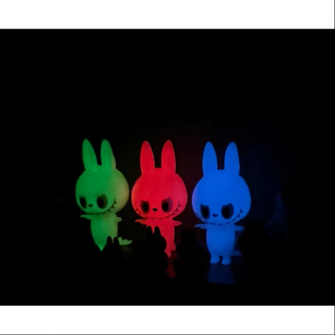 Labubu The Monsters Mini Zimomo Cone & Axis & Norm 2020 STS Set LIMITED(Glow in Dark)