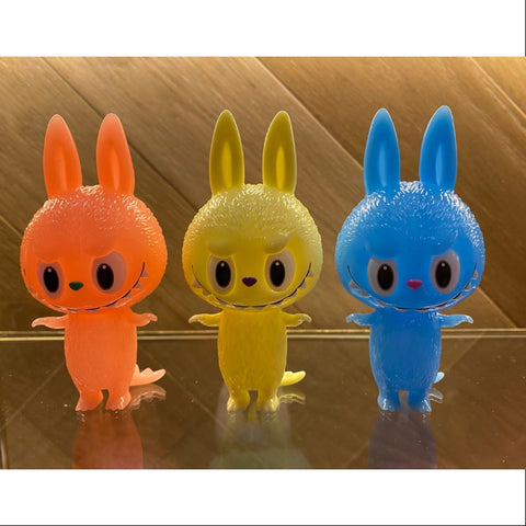 Labubu The Monsters Mini Zimomo Cone & Axis & Norm 2020 STS Set LIMITED(Glow in Dark)