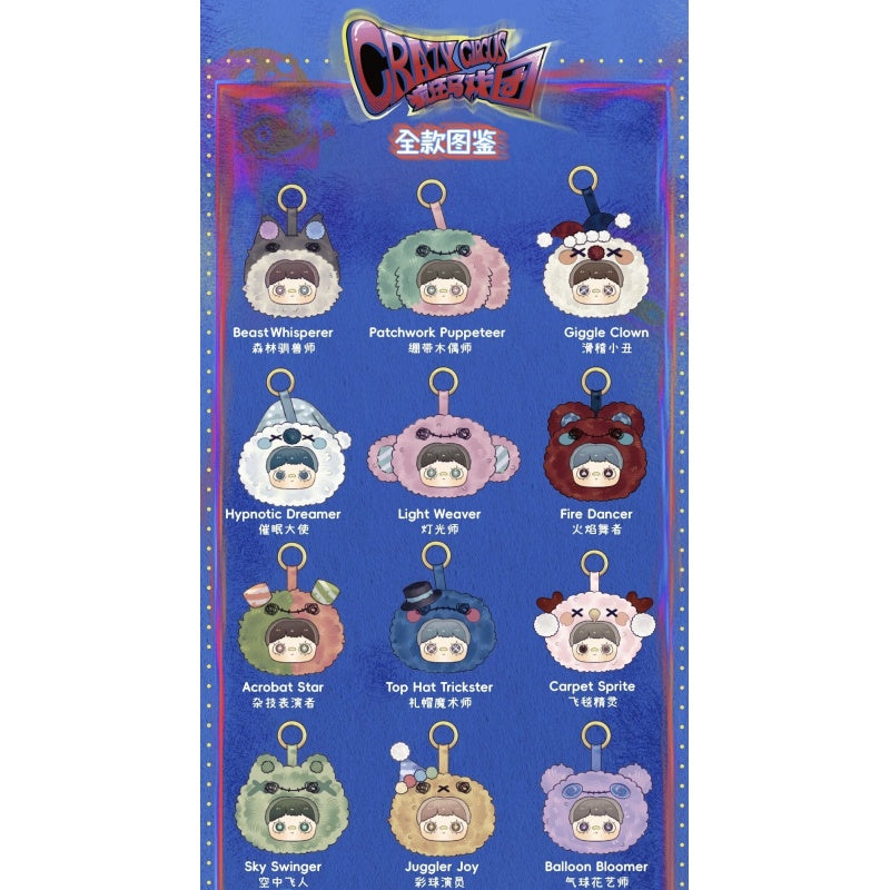 Maymei Crazy Circus Vinyl Plush Series: Whole Set (Opened Box) | TOYSEZ Data