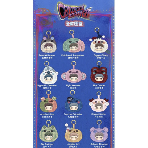 Maymei Crazy Circus Vinyl Plush Series: Whole Set (Opened Box) | TOYSEZ Data
